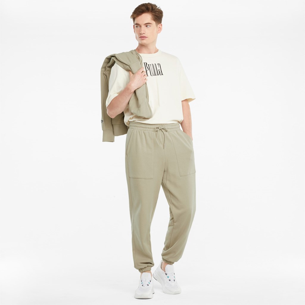 Puma Downtown French Terry Sweatpants Herre Grønn | NL5480962