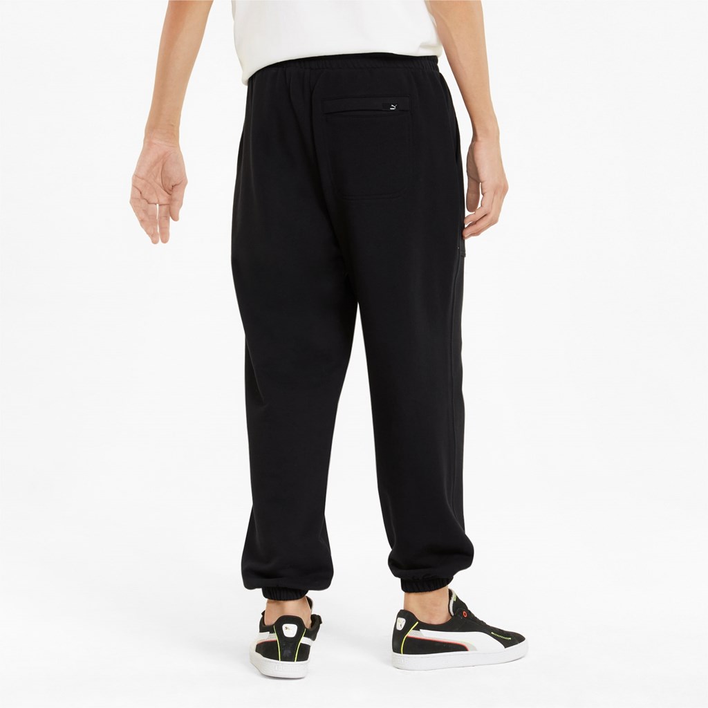 Puma Downtown Sweatpants Herre Svarte | QG3290458