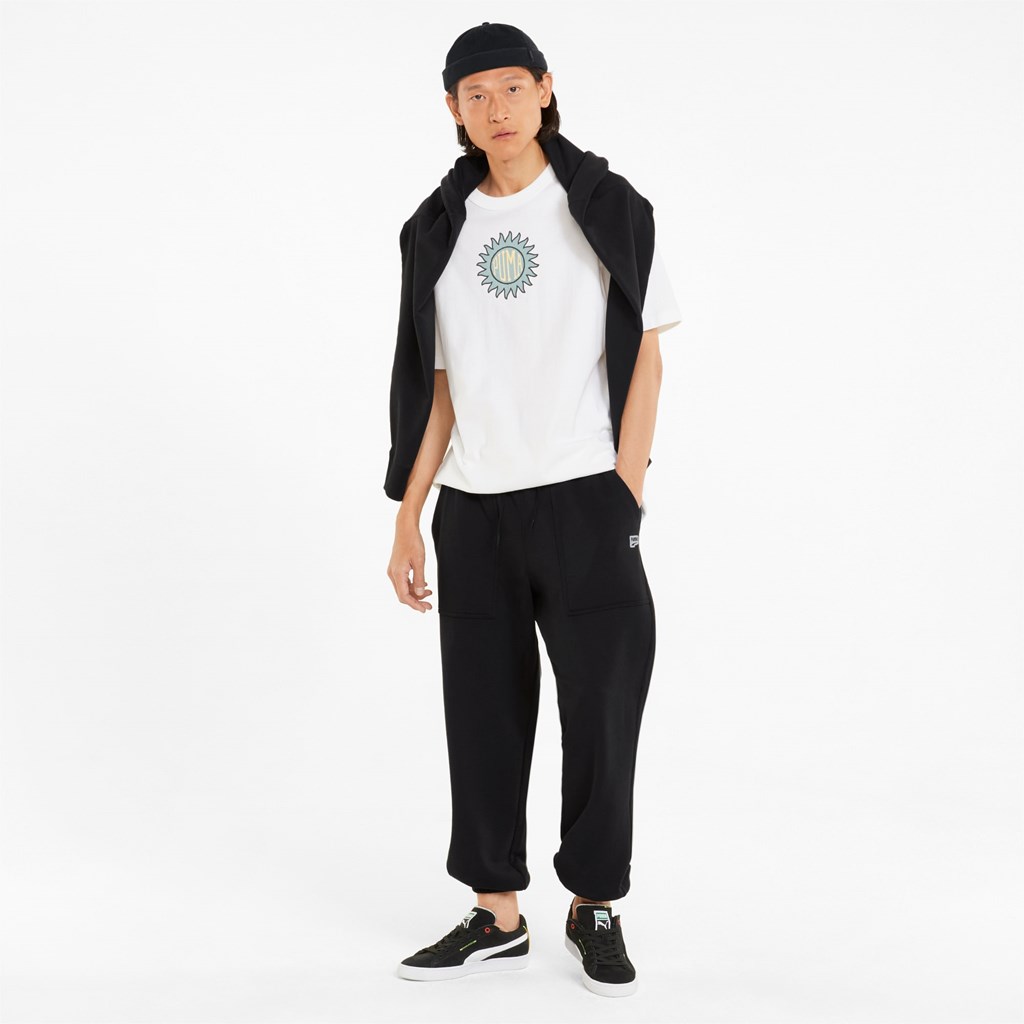 Puma Downtown Sweatpants Herre Svarte | QG3290458