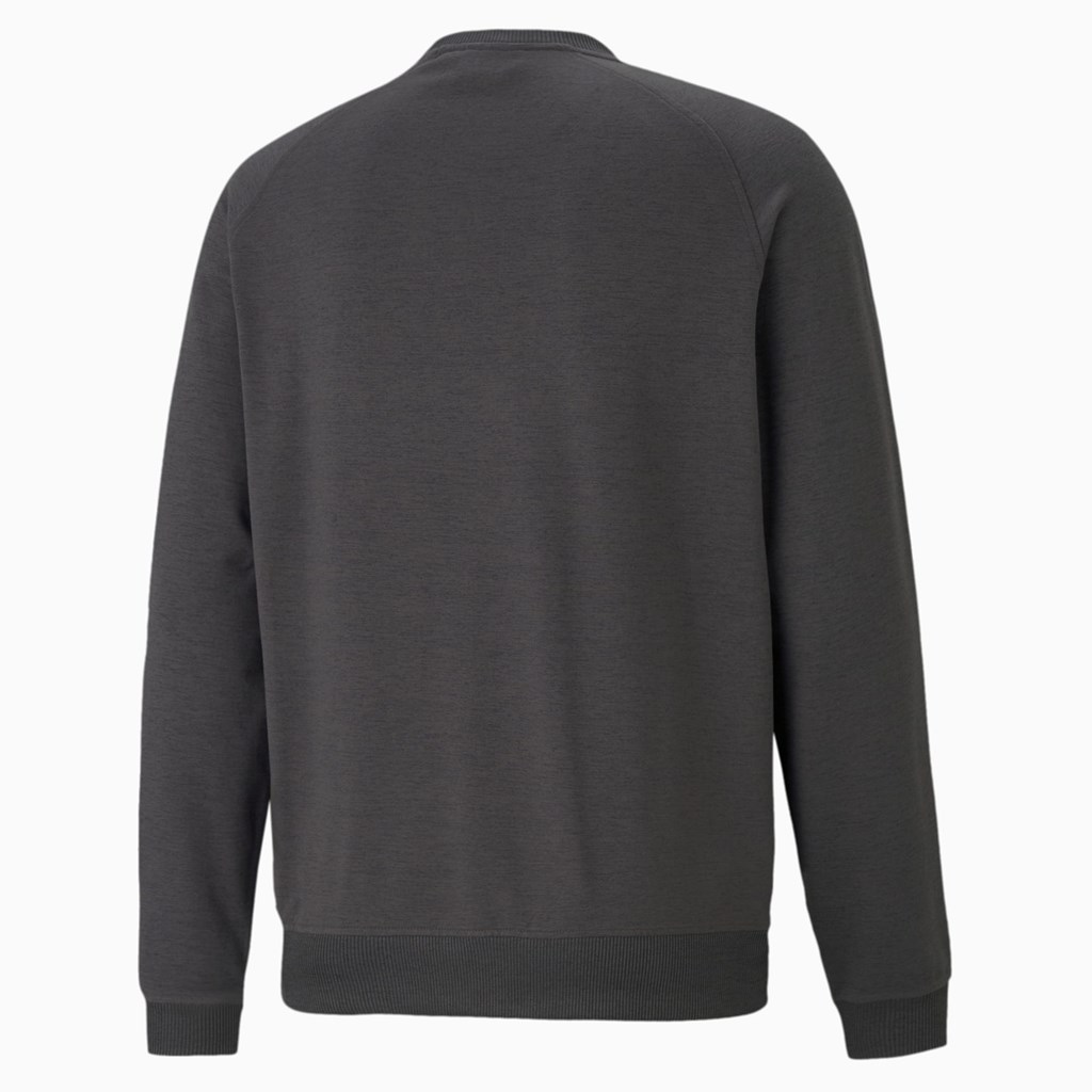 Puma EGW CLOUDSPUN PM Golf Crewneck Gensere Herre Svarte | CW0761952