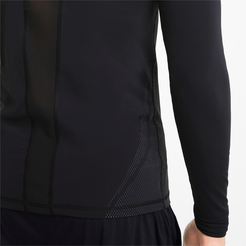 Puma EXO-ADAPT Long Sleeve Løpe Tskjorte Herre Svarte | 064WEQXZH