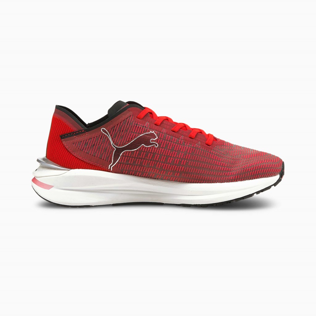 Puma Electrify Nitro JR Joggesko Jente Hvite Rød Svarte | AS6347859