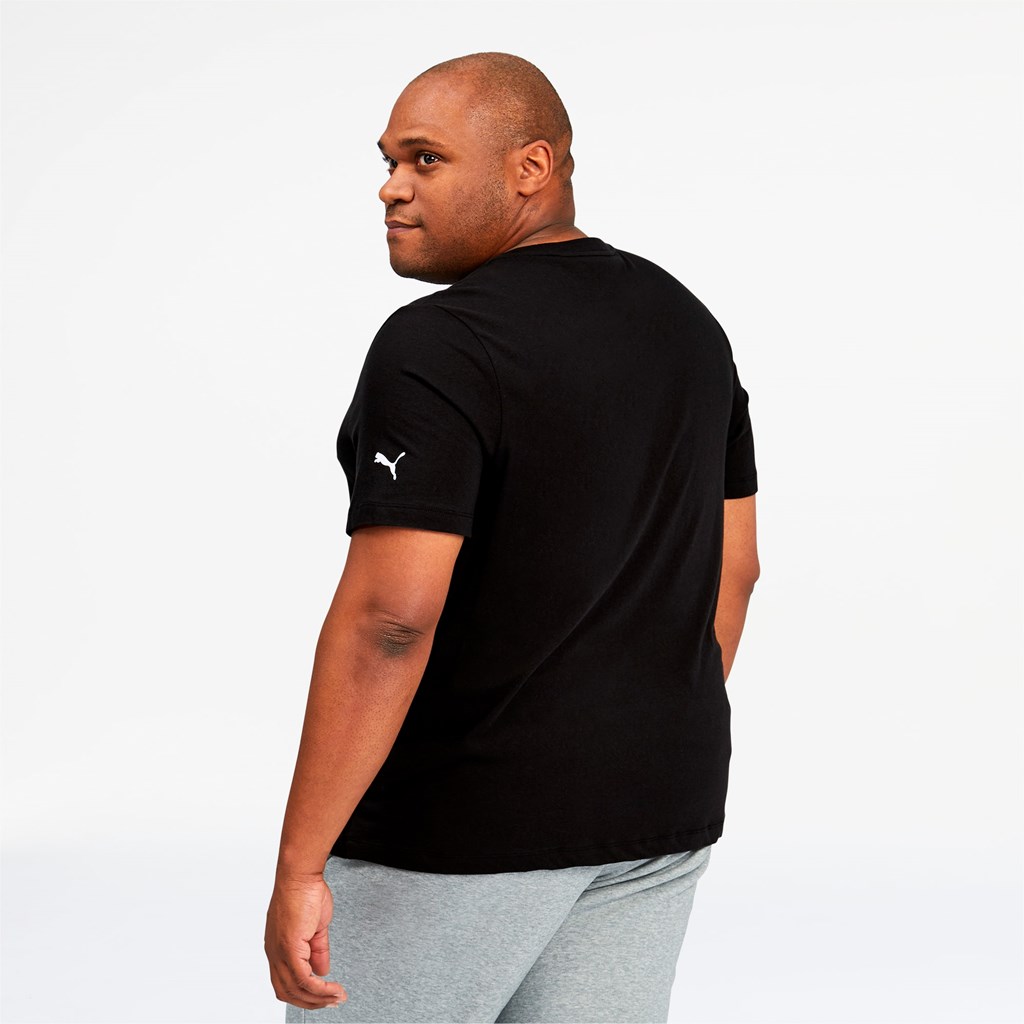 Puma Essentials Logo BT Løpe Tskjorte Herre Svarte | 098HAEIXL