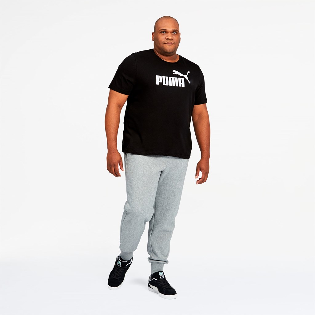 Puma Essentials Logo BT Løpe Tskjorte Herre Svarte | 098HAEIXL