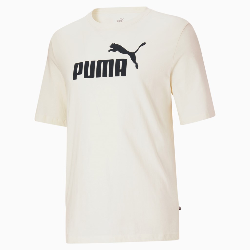 Puma Essentials Logo BT Løpe Tskjorte Herre Svarte | 801ZCYAJI