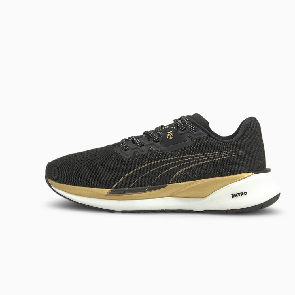 Puma Eternity NITRO Løpesko Dame Svarte Gull | 419OHXSNF