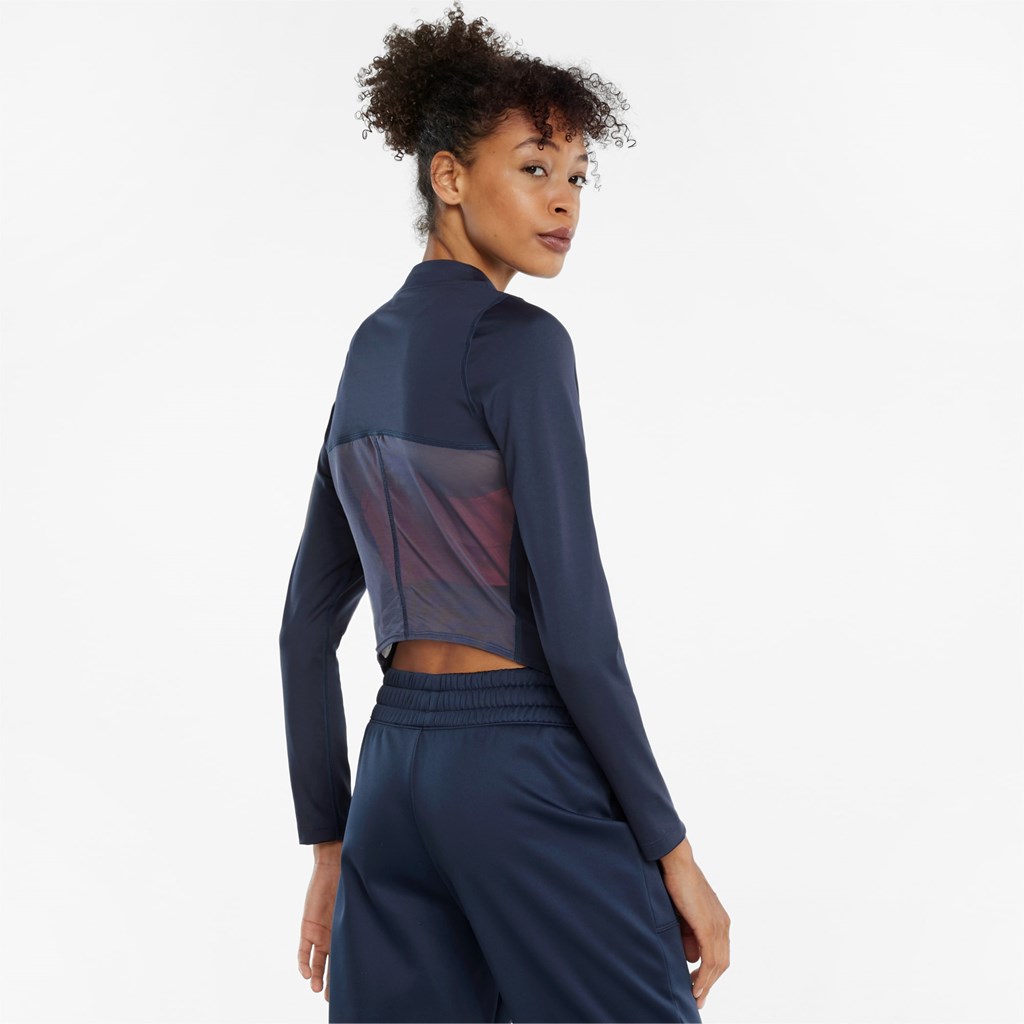 Puma Eversculpt Zip Long Sleeve Trenings Topper Dame Spellbound | YZ7316089