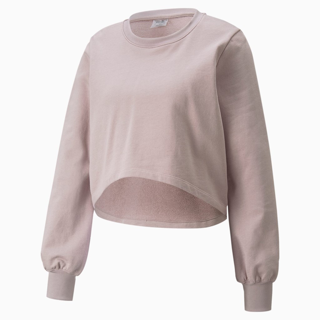 Puma Exhale Relaxed Trenings Sweatshirt Dame Quail | 367FMCBID