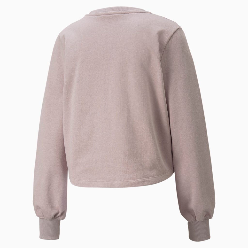 Puma Exhale Relaxed Trenings Sweatshirt Dame Quail | 367FMCBID