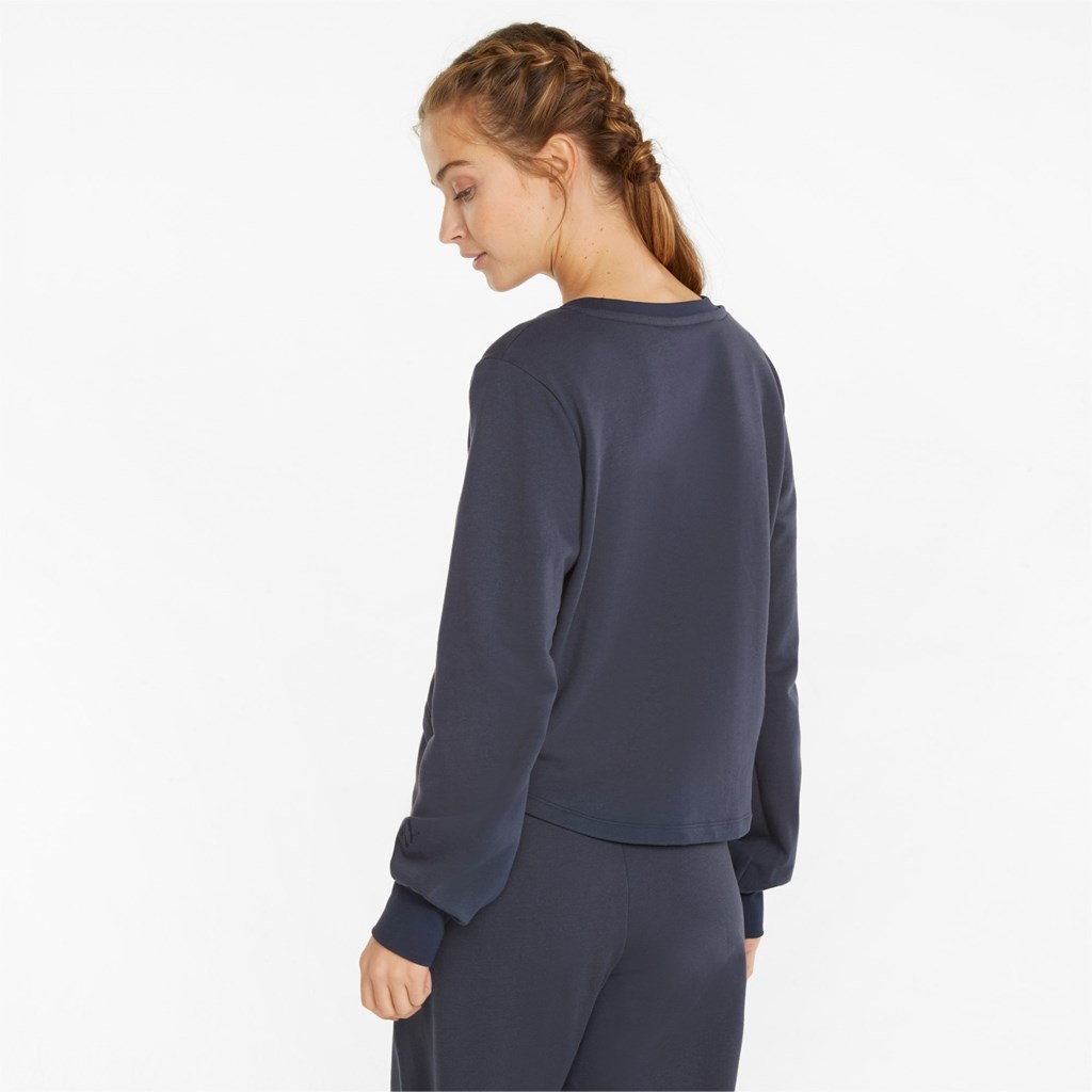 Puma Exhale Relaxed Trenings Sweatshirt Dame Parisian Night | 648IAHQZW