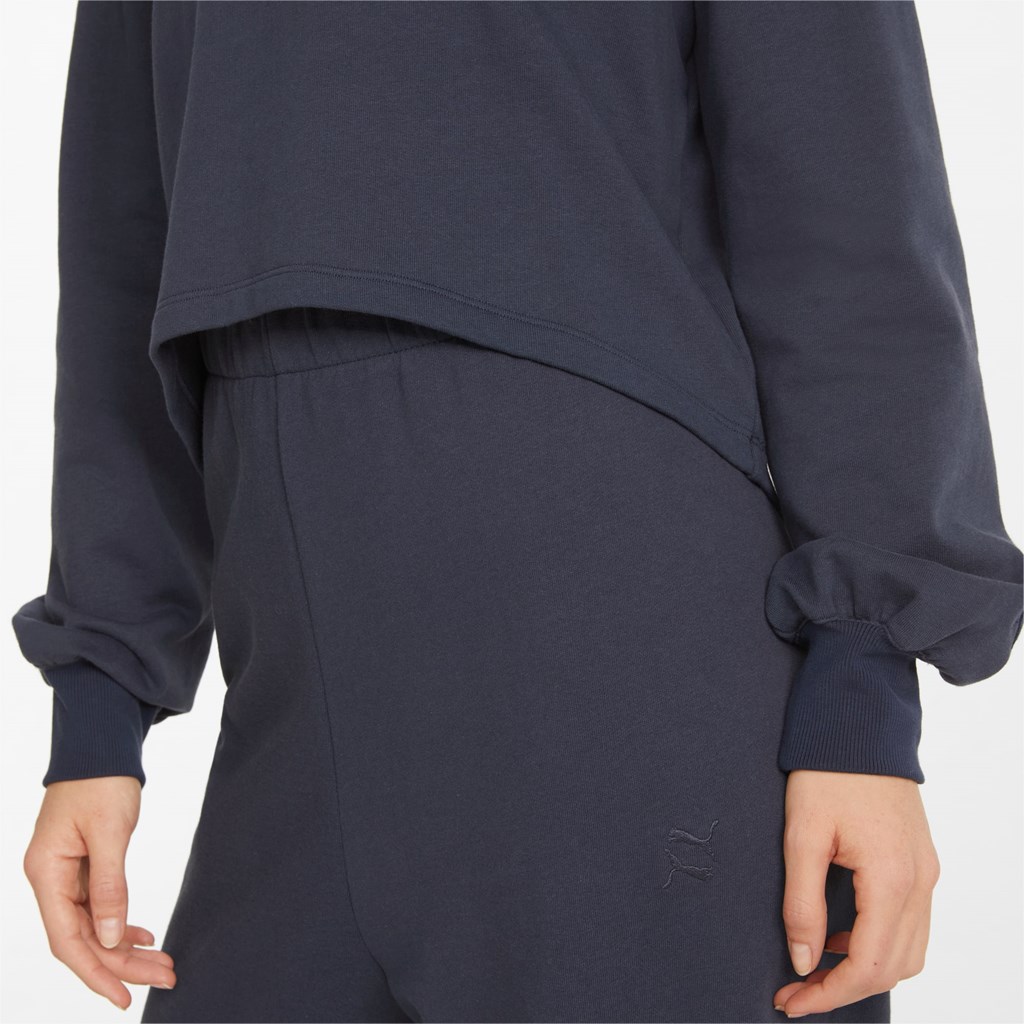 Puma Exhale Relaxed Trenings Sweatshirt Dame Parisian Night | 648IAHQZW