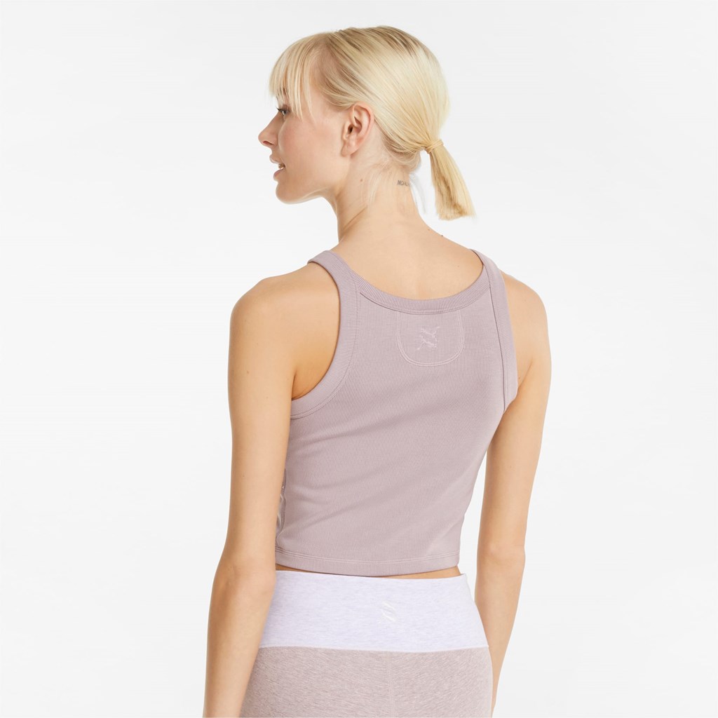 Puma Exhale Ribbed Trenings Tank Tops Dame Quail | SW0148236