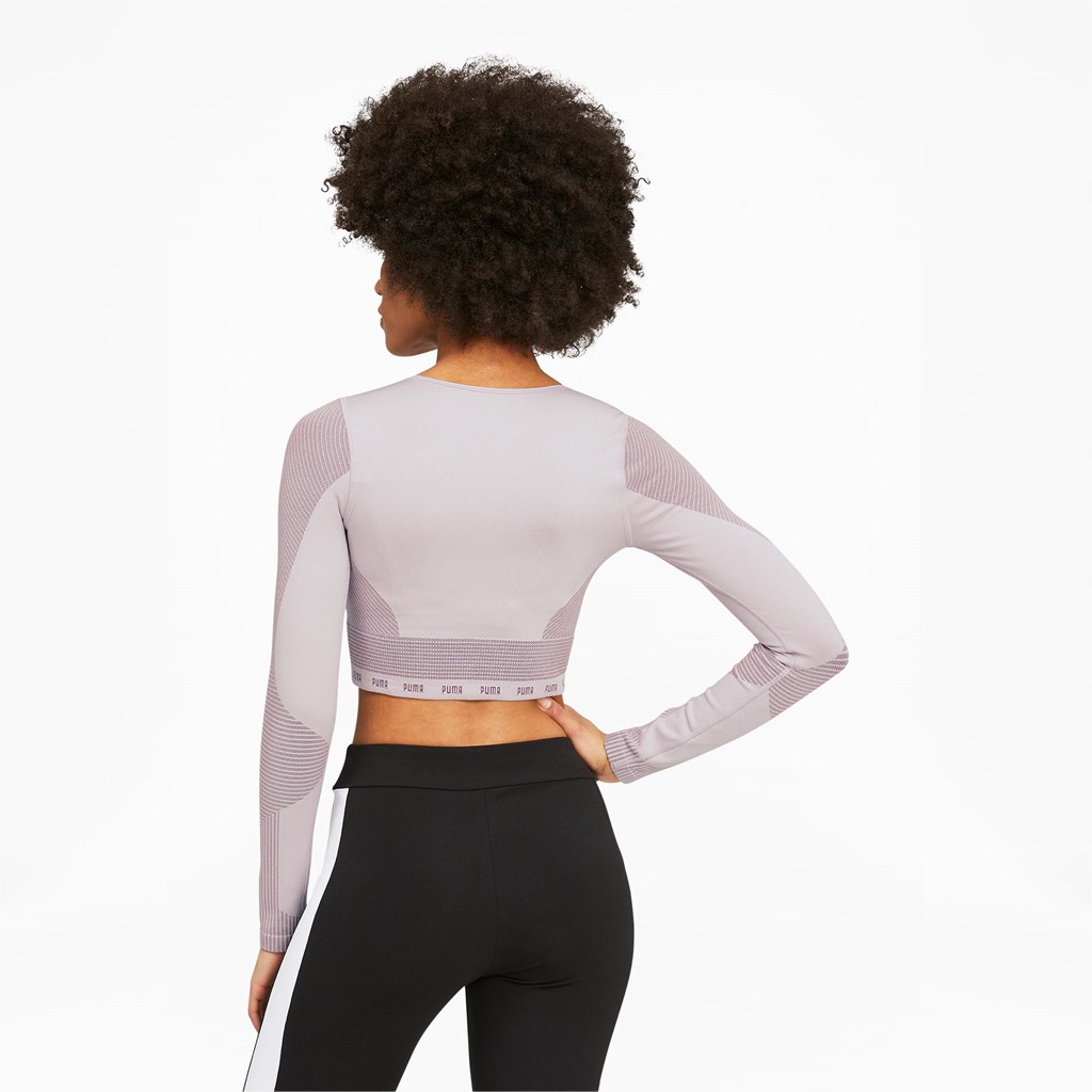 Puma FORMKNIT SEAMLESS Long Sleeve Trenings Løpe Tskjorte Dame Lavendel | 542YJCGPL