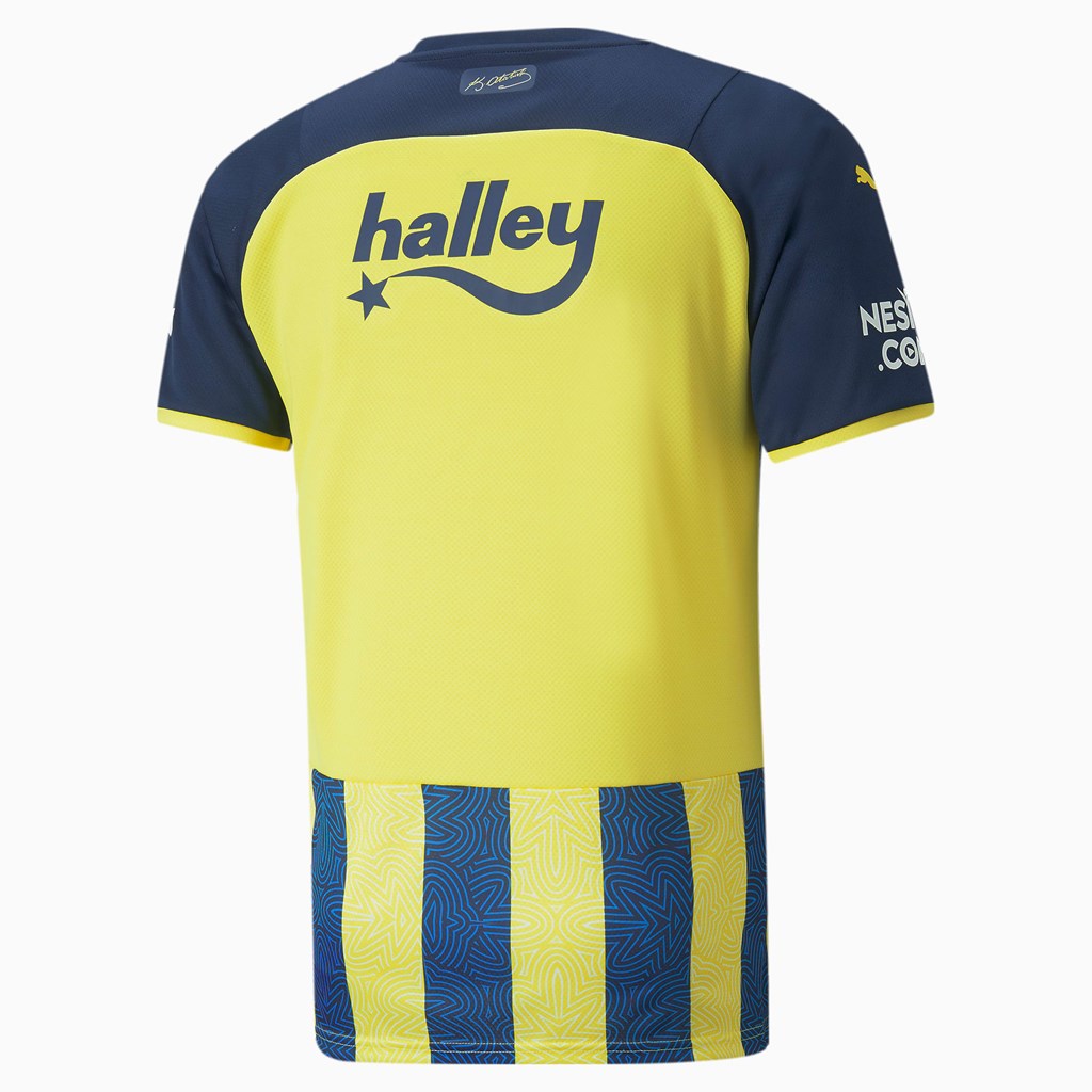 Puma FSK Fenerbahçe Home Jersey Herre Gul Blå | 512HMYEPI