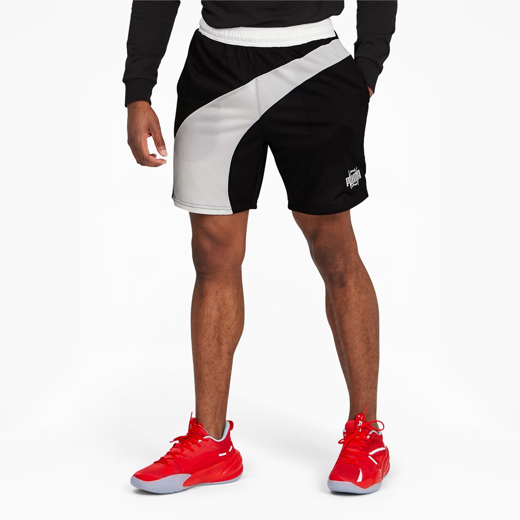 Puma Flare Basketball Shorts Herre Svarte | TB6734821