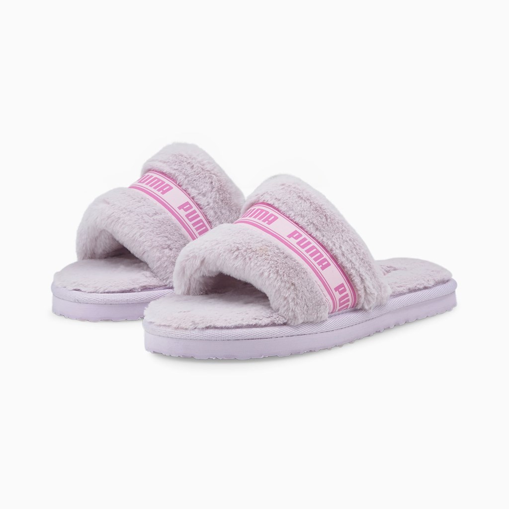 Puma Fluff Badesandaler Jr Badesandaler Jente Lavendel | XT4380629