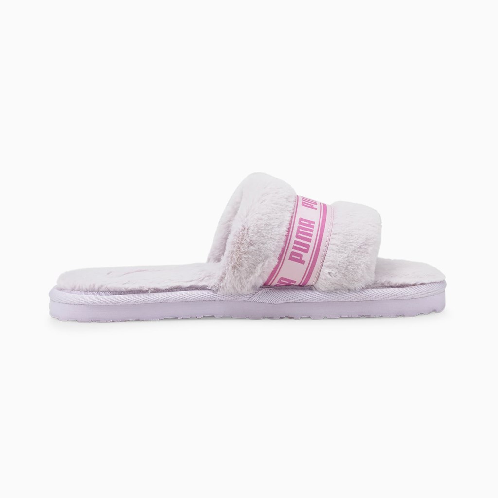 Puma Fluff Badesandaler Jr Badesandaler Jente Lavendel | XT4380629