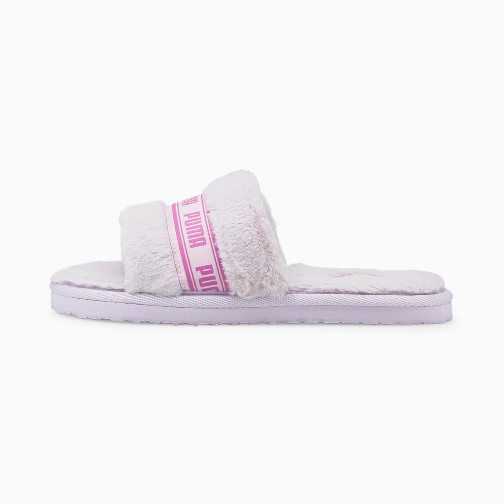 Puma Fluff Badesandaler Jr Badesandaler Jente Lavendel | XT4380629