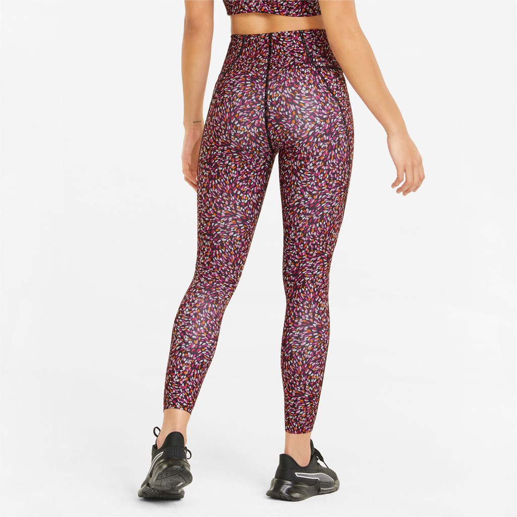 Puma Forever Luxe Graphic Trenings Leggings Dame Svarte | 017IDNJPH