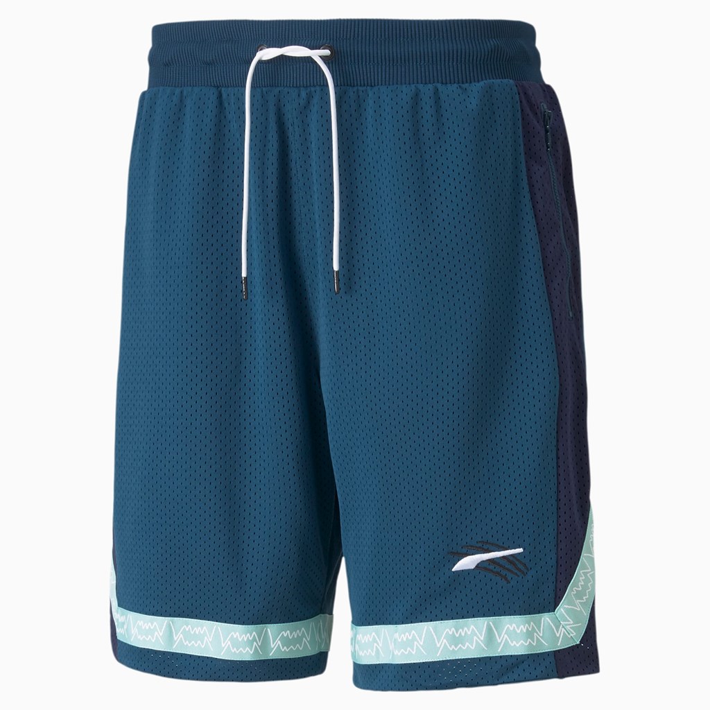 Puma Full Ride Basketball Shorts Herre Blå | YE6938250