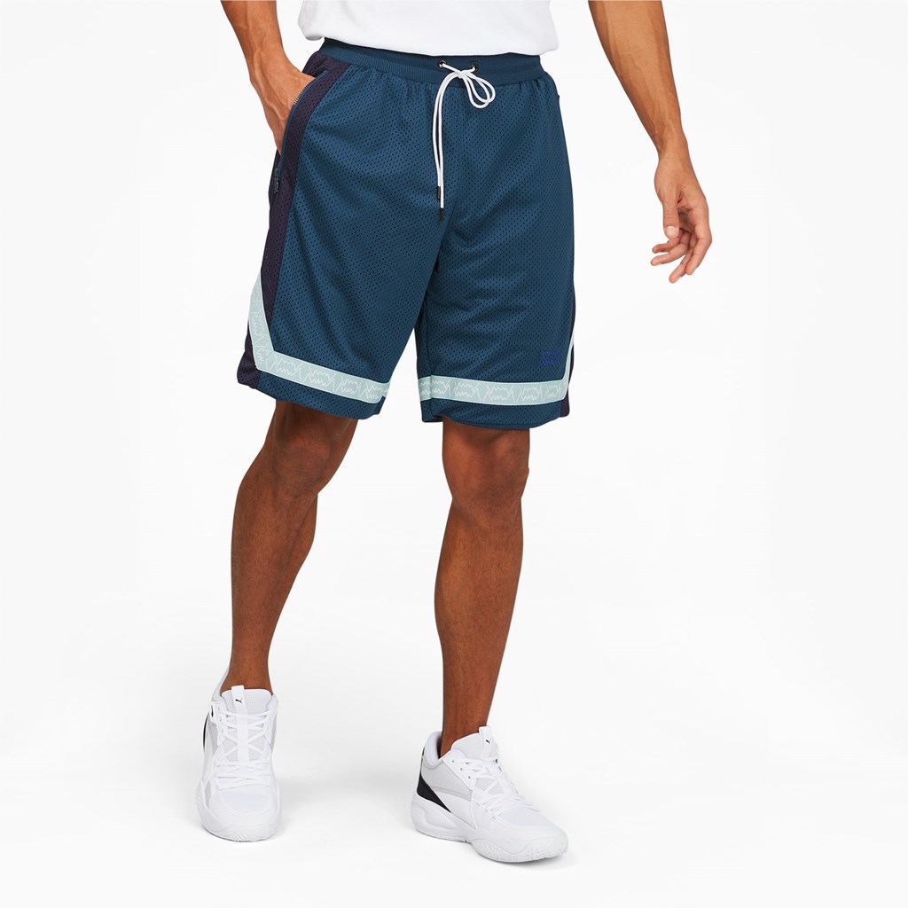 Puma Full Ride Basketball Shorts Herre Blå | YE6938250