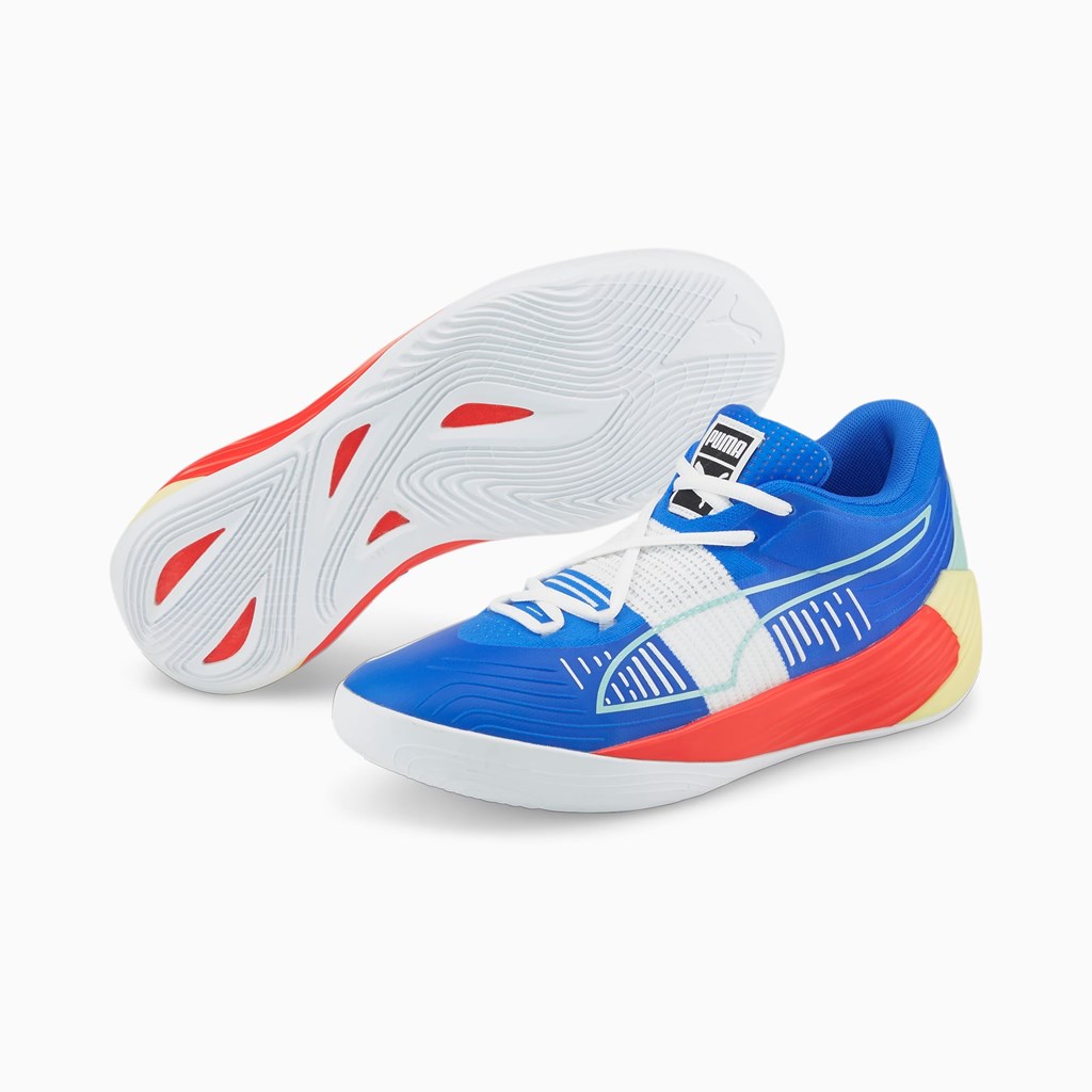 Puma Fusion Nitro Basketsko Dame Bluemazing / Sunblaze | 172JMFLCX