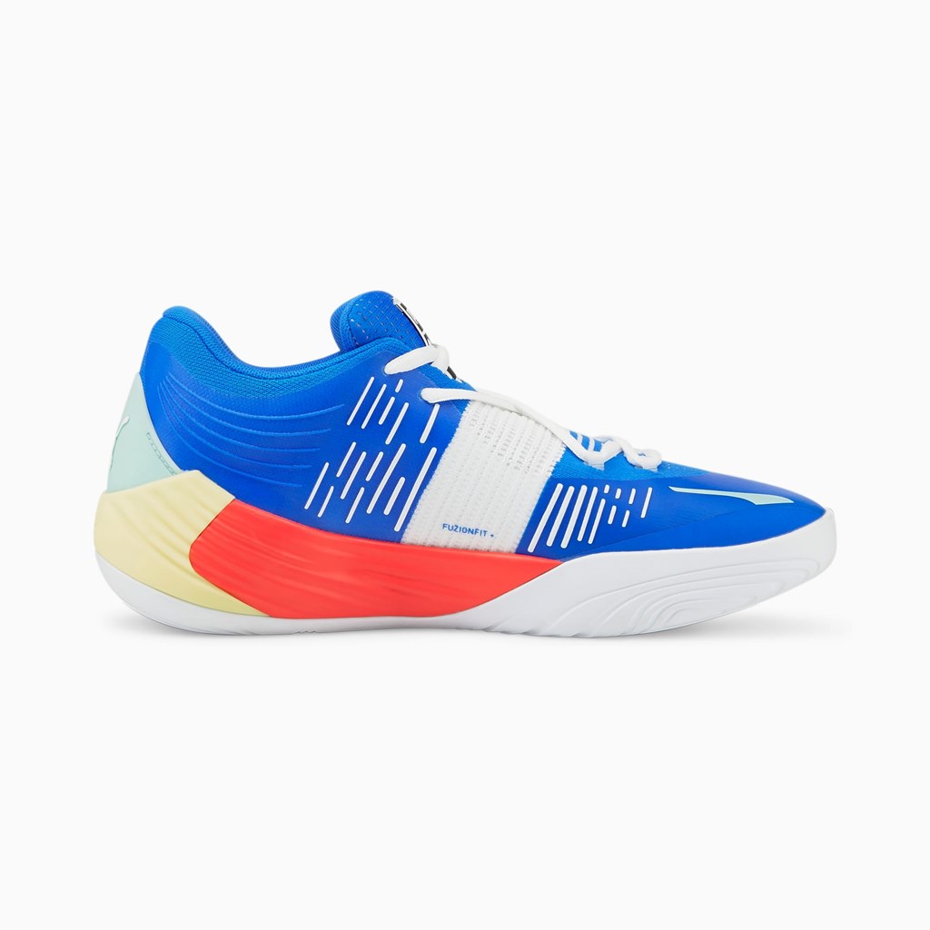 Puma Fusion Nitro Basketsko Dame Bluemazing / Sunblaze | 172JMFLCX