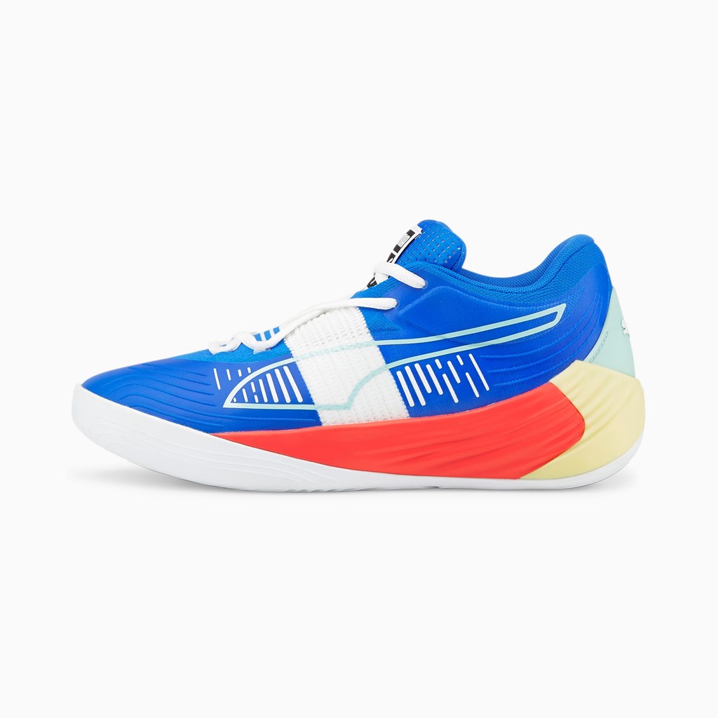 Puma Fusion Nitro Basketsko Dame Bluemazing / Sunblaze | 172JMFLCX