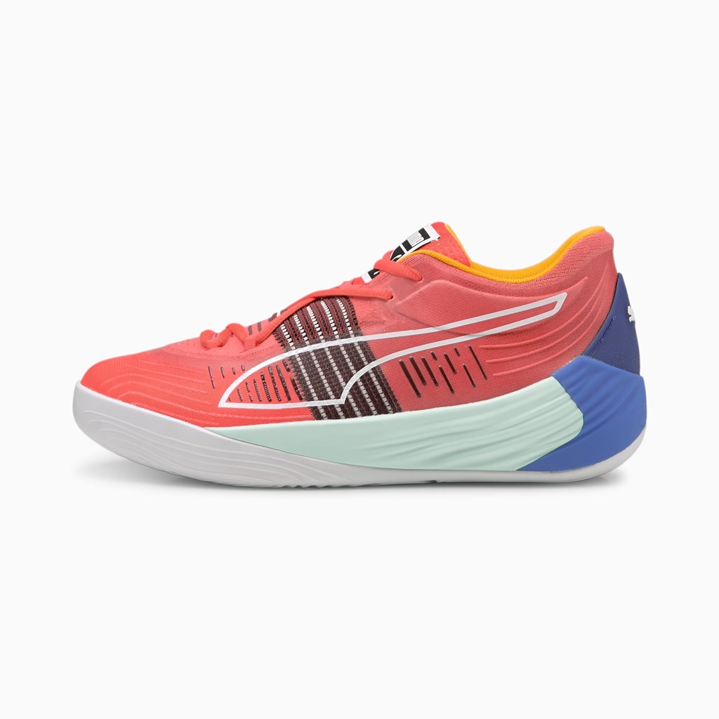 Puma Fusion Nitro Basketsko Herre Sunblaze / Bluemazing | 495KNDFOE