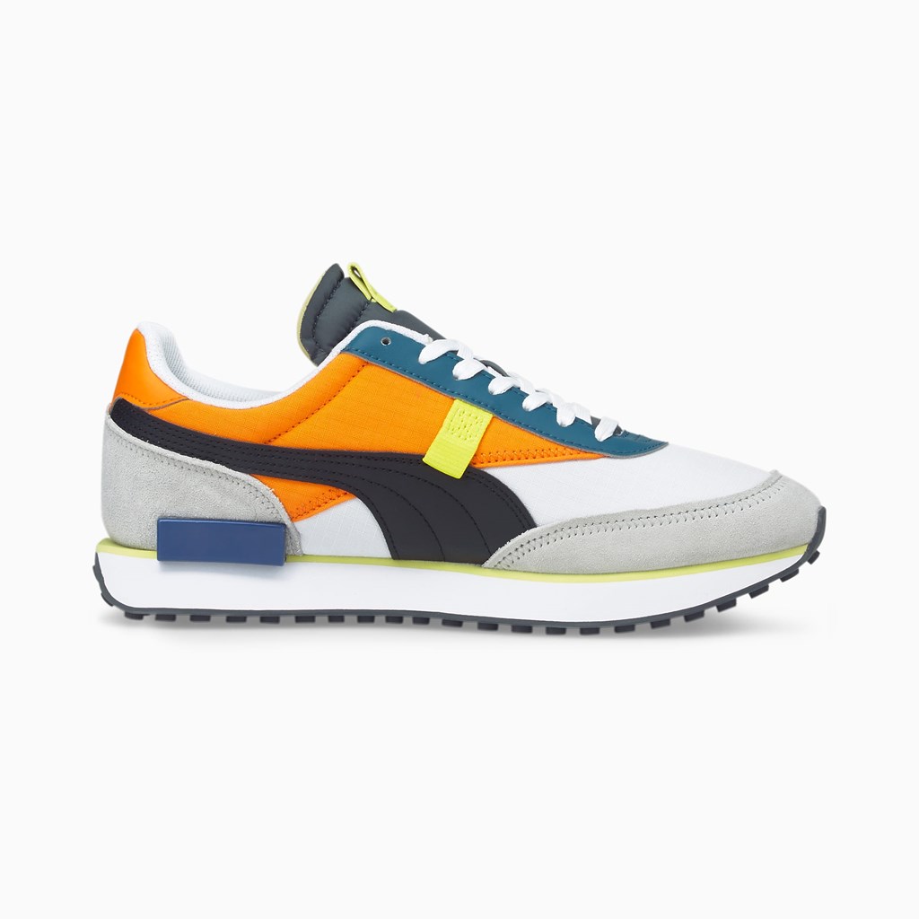 Puma Future Rider Play On Joggesko Herre Hvite Oransje | CD6410237