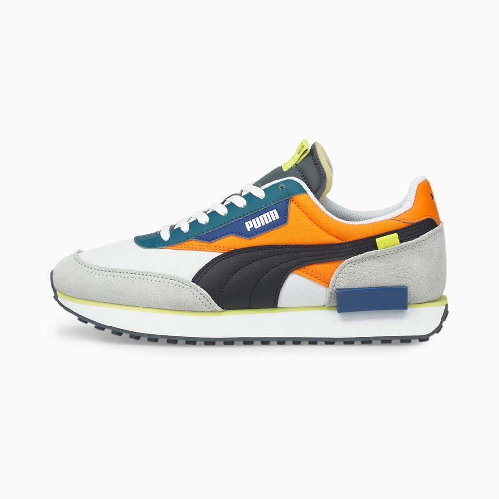 Puma Future Rider Play On Joggesko Herre Hvite Oransje | CD6410237