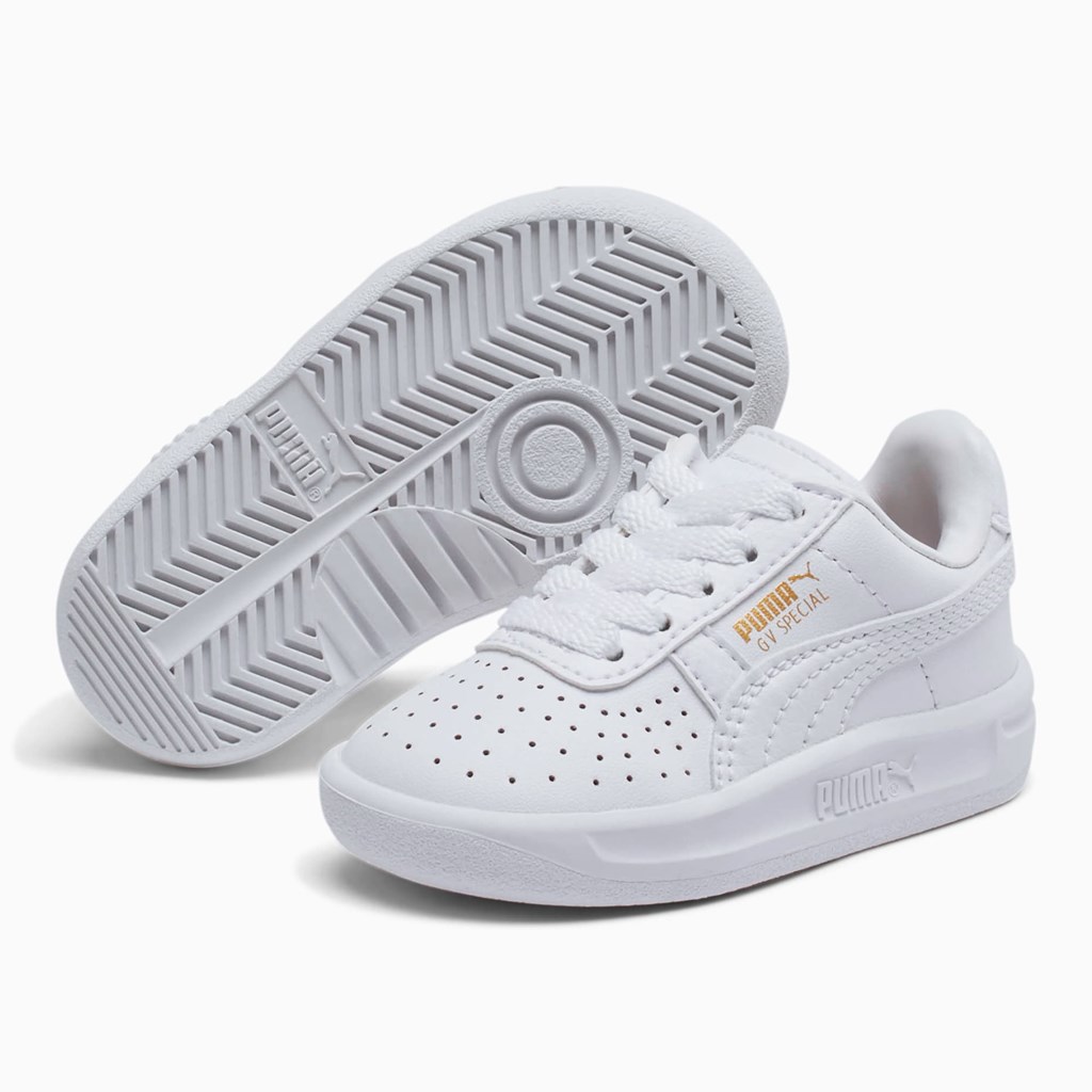 Puma GV Special Toddler Joggesko Gutt Hvite Gull | WT7142695