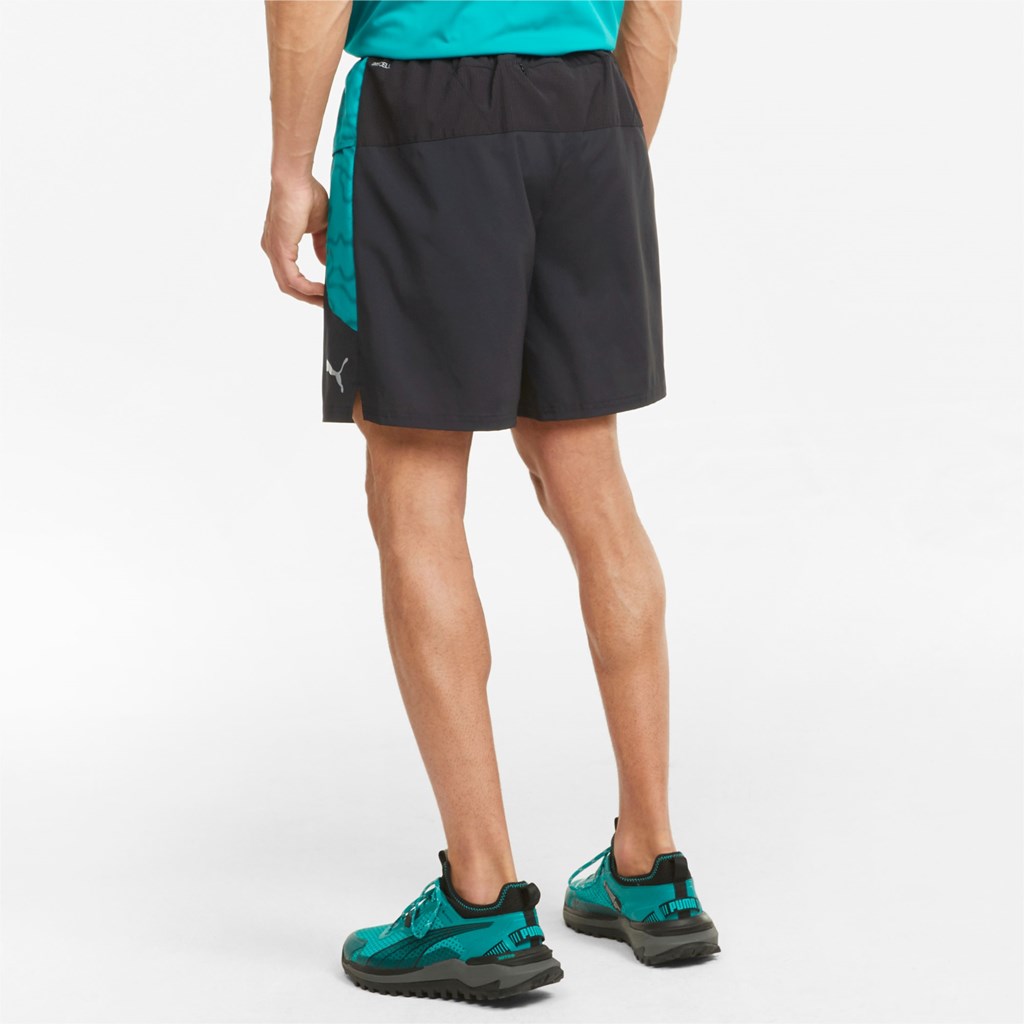 Puma Graphic 7 Jogge Shorts Herre Svarte | KQ3581064