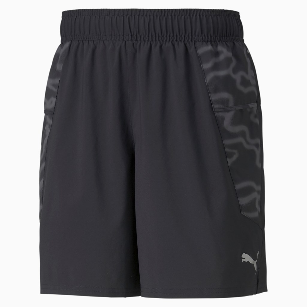 Puma Graphic 7 Jogge Shorts Herre Svarte | MI2674985