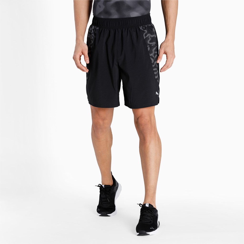 Puma Graphic 7 Jogge Shorts Herre Svarte | MI2674985