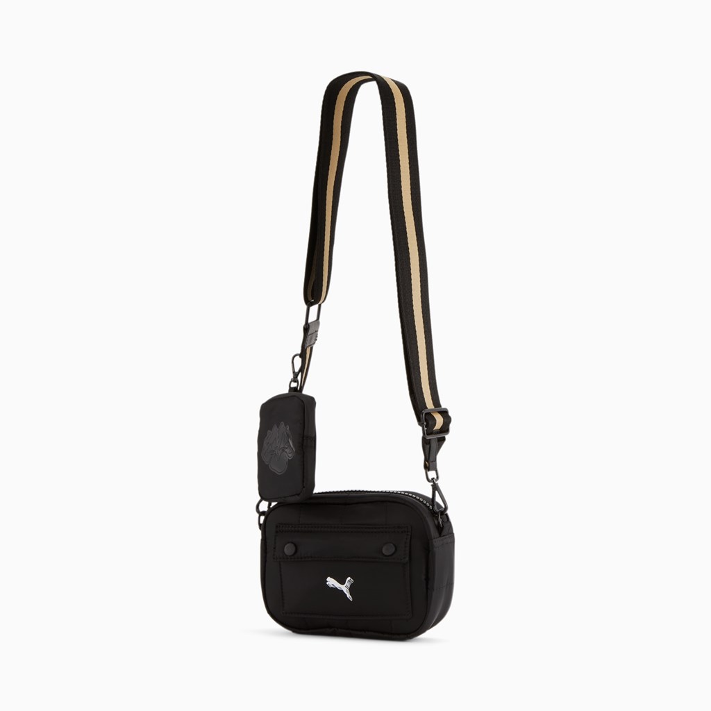 Puma High Court Cross Body Vesker Dame Svarte | 217POQNVE