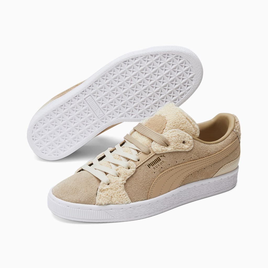 Puma High Court Cunning Suede Joggesko Dame Safari | OU8140257