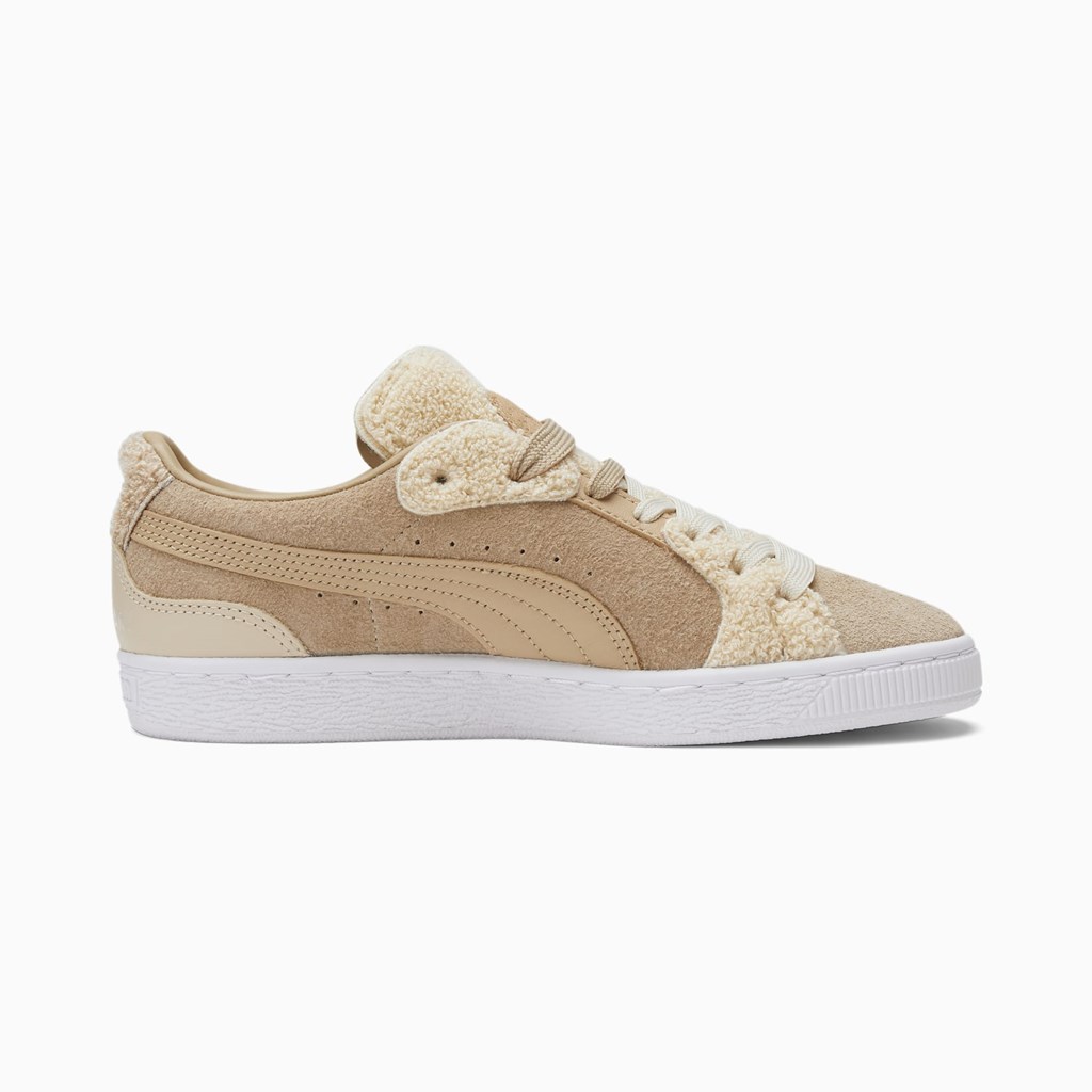 Puma High Court Cunning Suede Joggesko Dame Safari | OU8140257