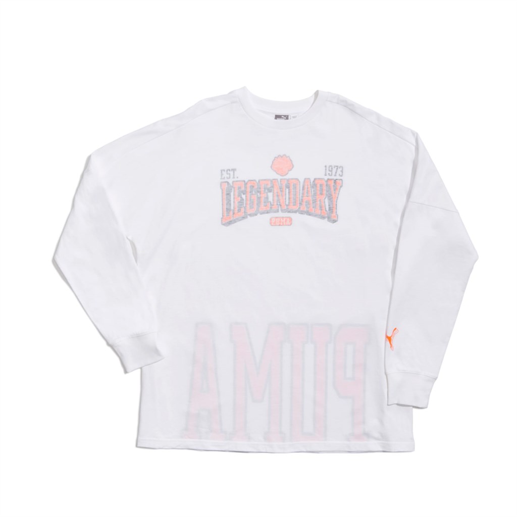 Puma High Court Justice Long Sleeve Basketball Løpe Tskjorte Dame Hvite | GV5864713