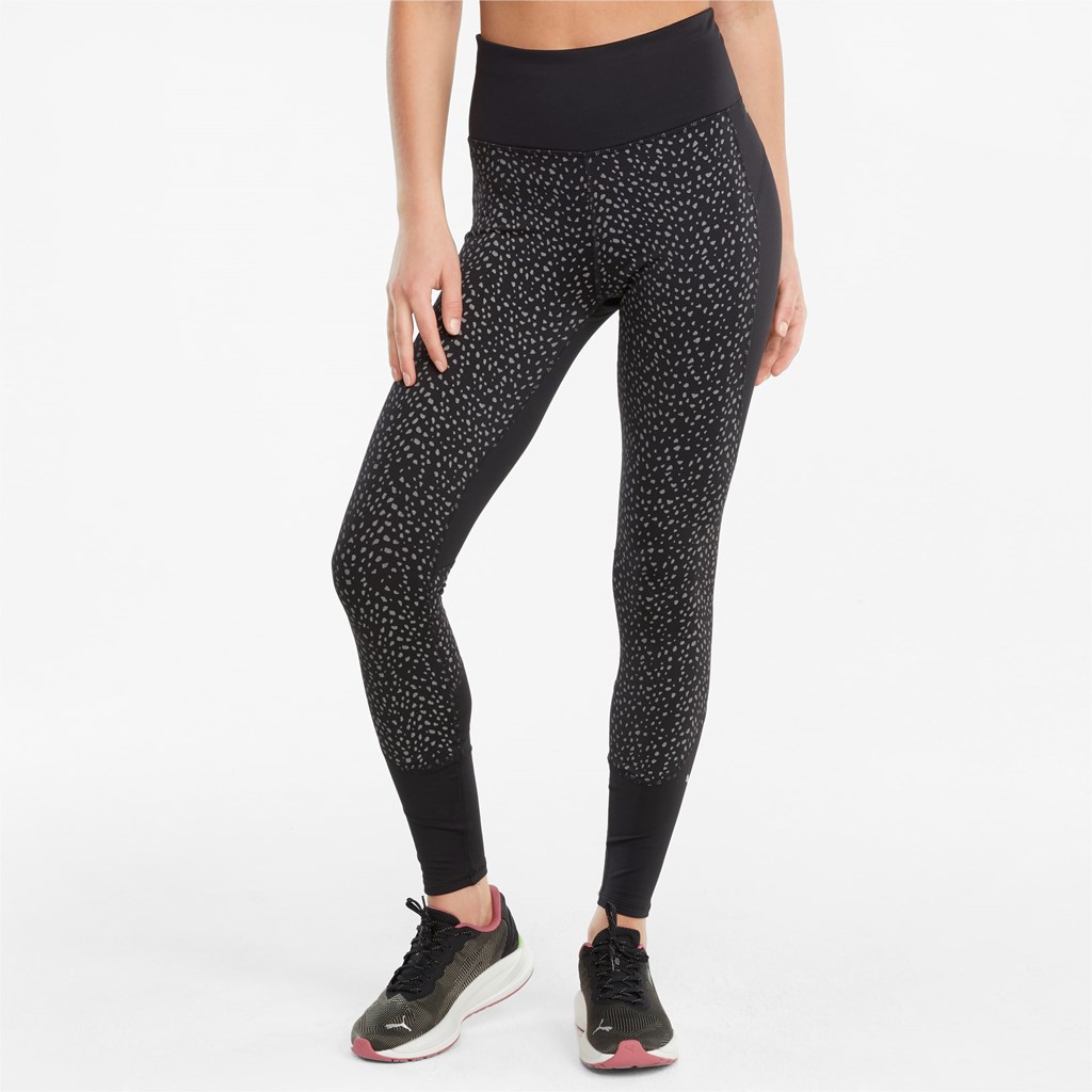 Puma High Liv Full-Length Jogge Leggings Dame Svarte | 498LTWXKS