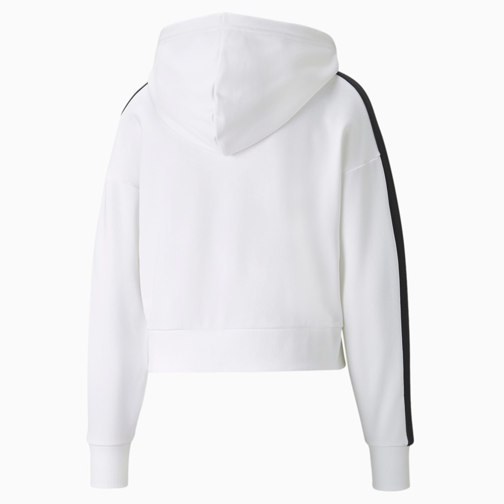 Puma Iconic T7 Cropped Hettegensere Dame Hvite | 127ZBNLES