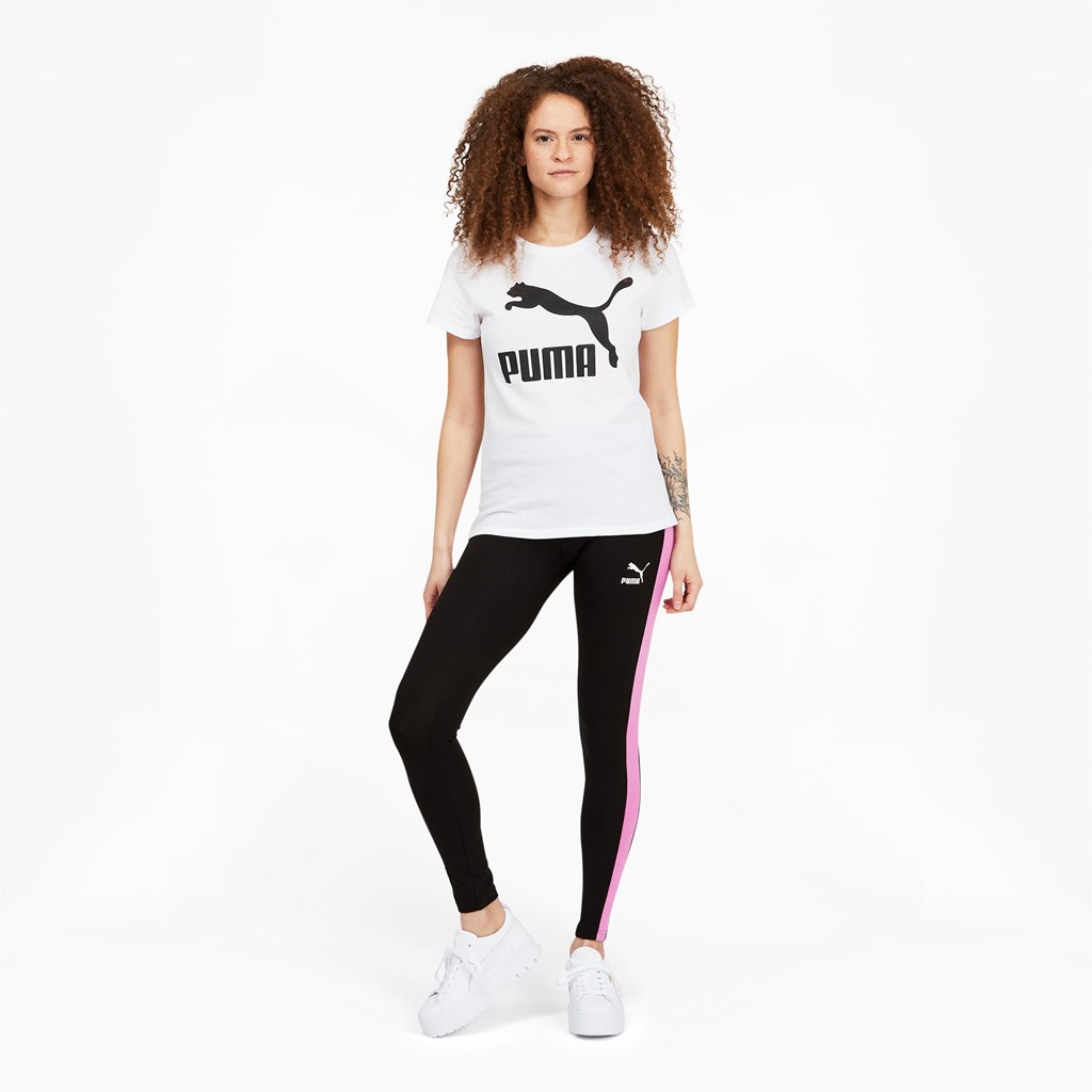 Puma Iconic T7 Leggings Dame Svarte | 236AOGBHN