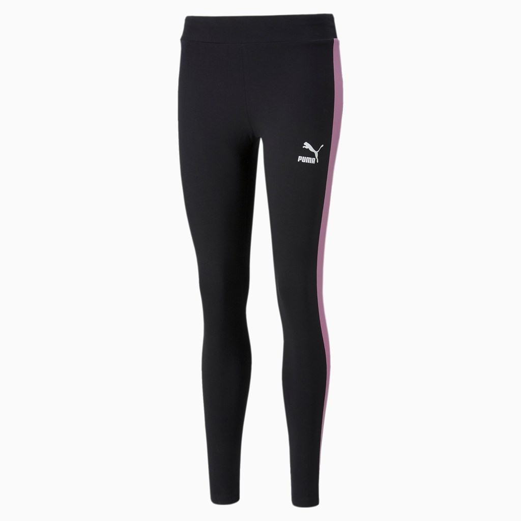 Puma Iconic T7 Leggings Dame Svarte | 236AOGBHN