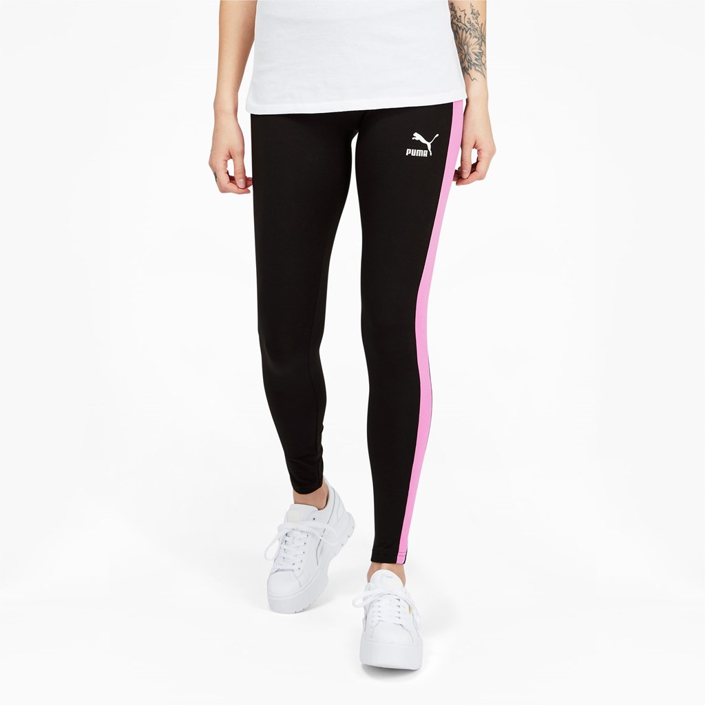 Puma Iconic T7 Leggings Dame Svarte | 236AOGBHN