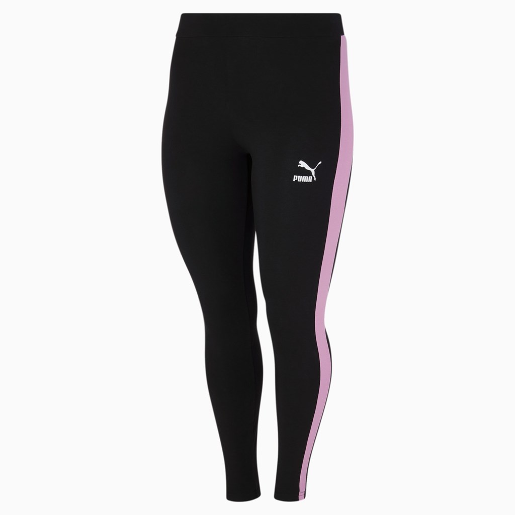 Puma Iconic T7 PL Leggings Dame Svarte | 024EODZKN