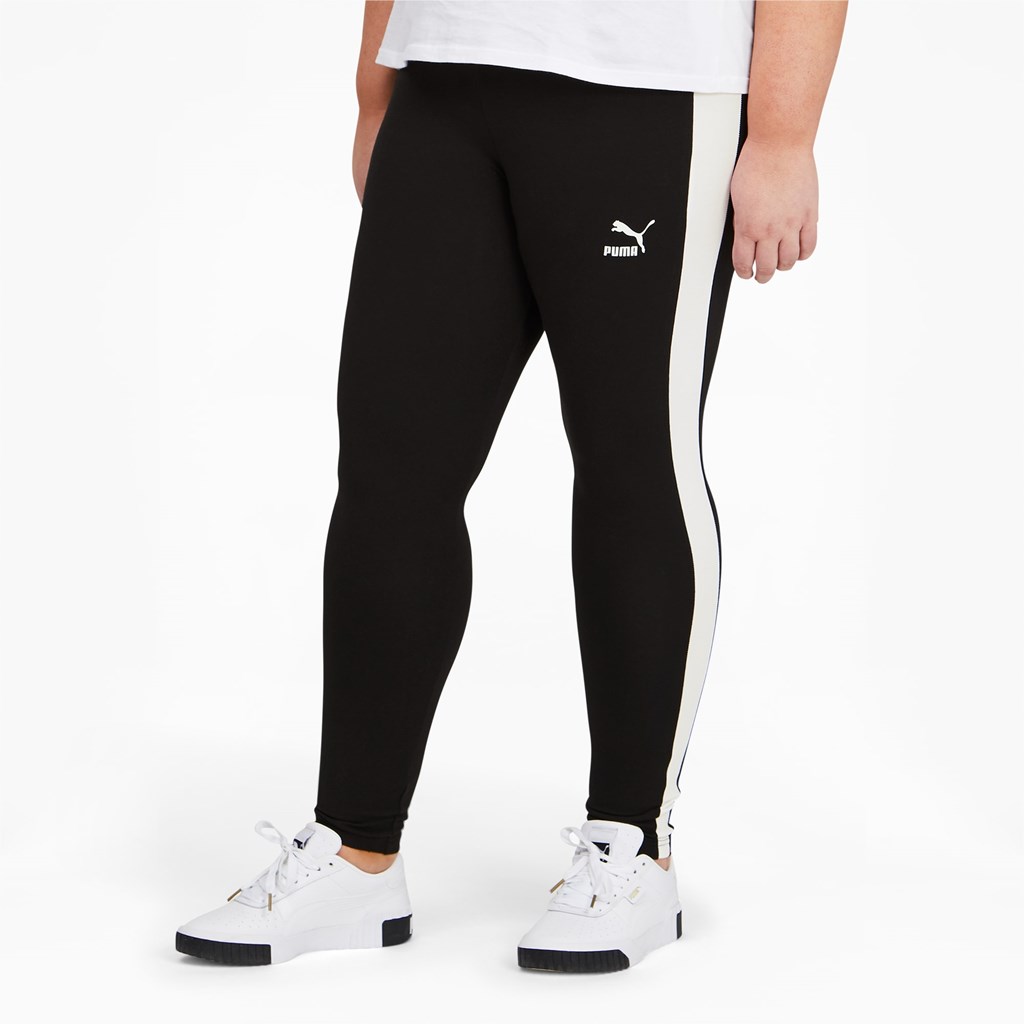 Puma Iconic T7 PL Leggings Dame Svarte | 401SKPYGI