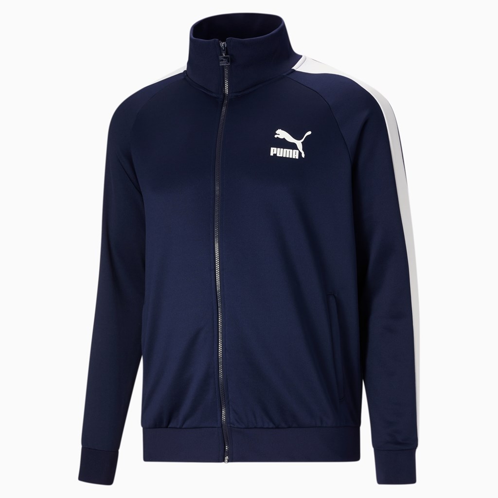 Puma Iconic T7 Track BT Jakke Herre Hvite | 946VDCLMI