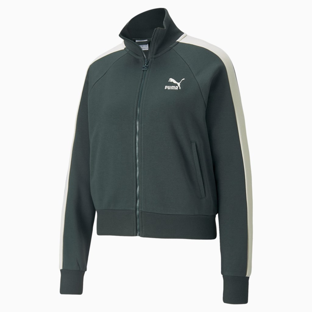 Puma Iconic T7 Track Jakke Dame Grønn | 029SRZBYH