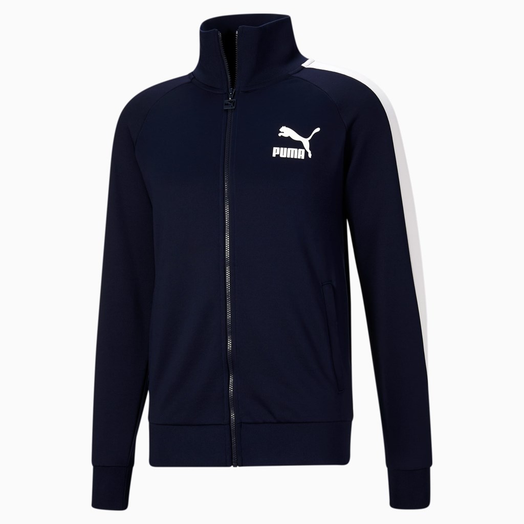 Puma Iconic T7 Track Jakke Herre Peacoat | 436HEMKOI