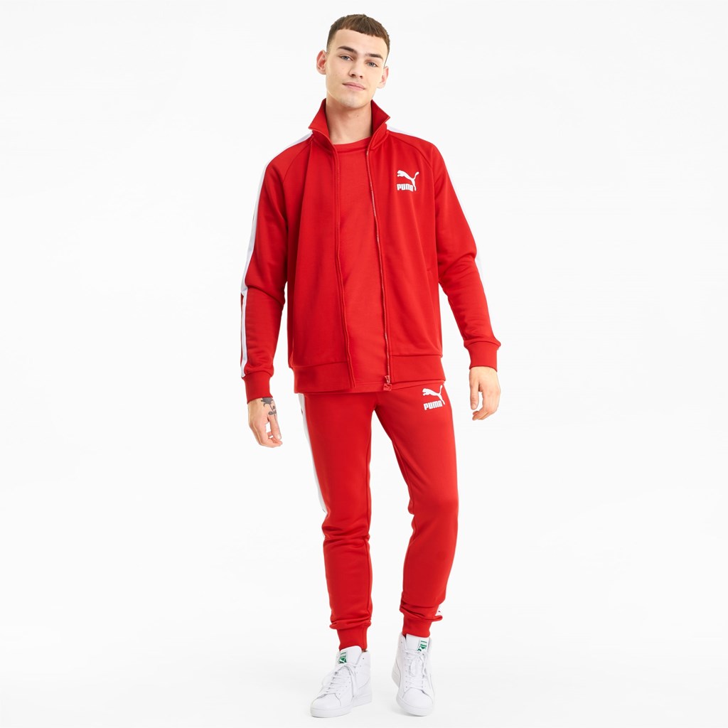 Puma Iconic T7 Track Jakke Herre Rød | 184KFTUSO